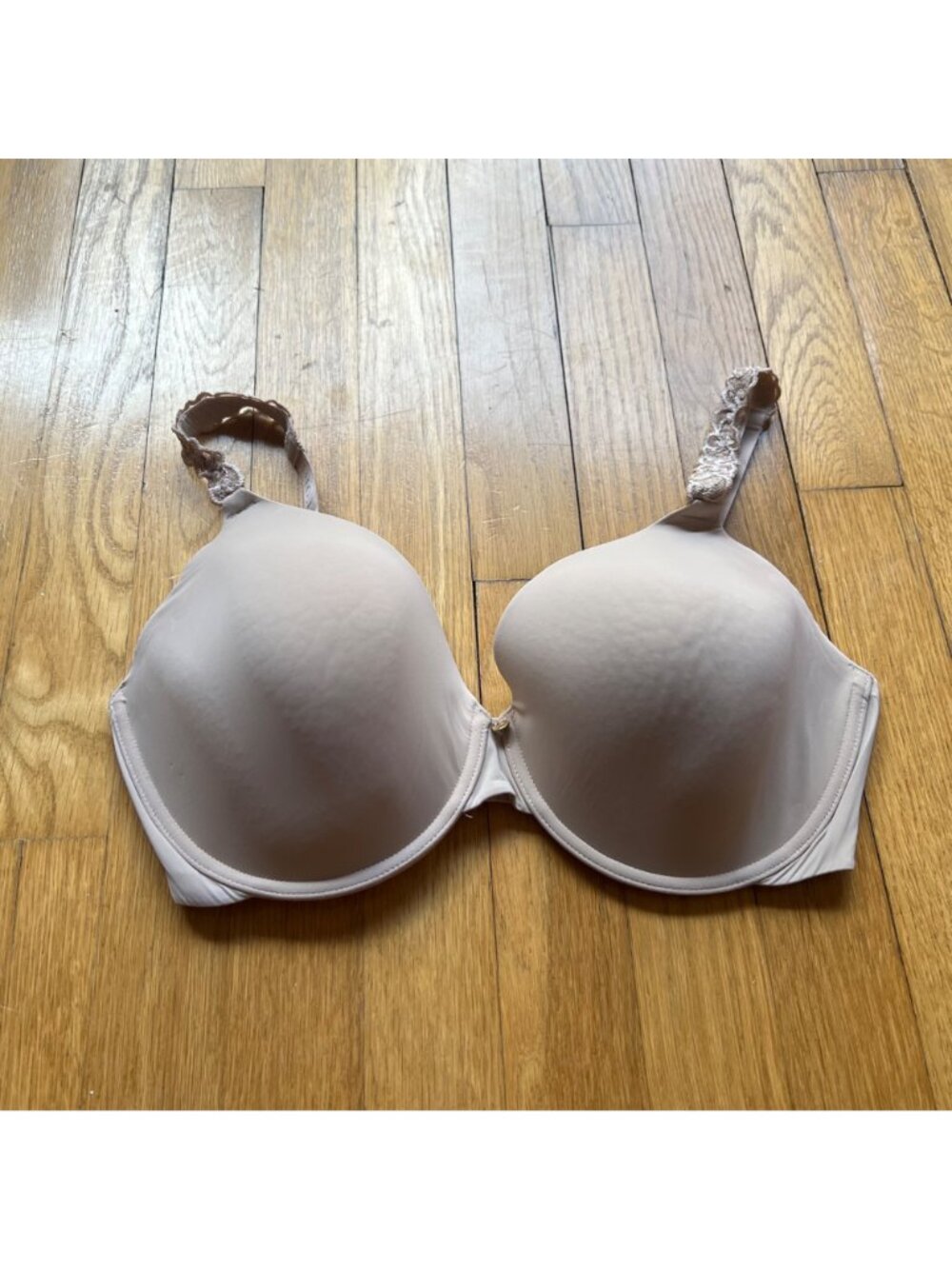 Natori Size 34DDD Beige Cafe Pure Luxe Full Fit Underwired Push Up Bra 732080 - Picture 5 of 13